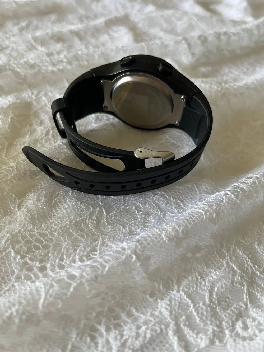Medline Heart rate and Pedometer Watch with Silver Accents